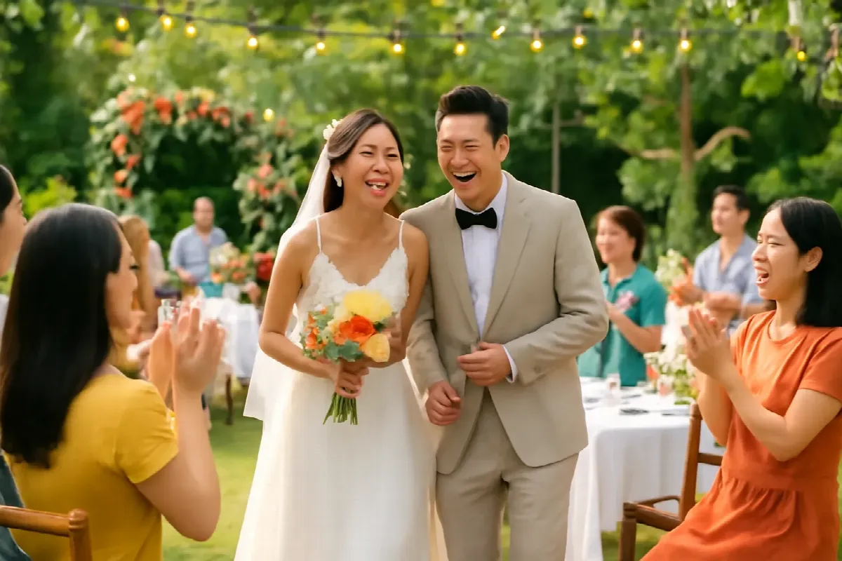 Bài hát đám cưới kể chuyện hai người: 10 câu hỏi và bài mẫu 3 phút